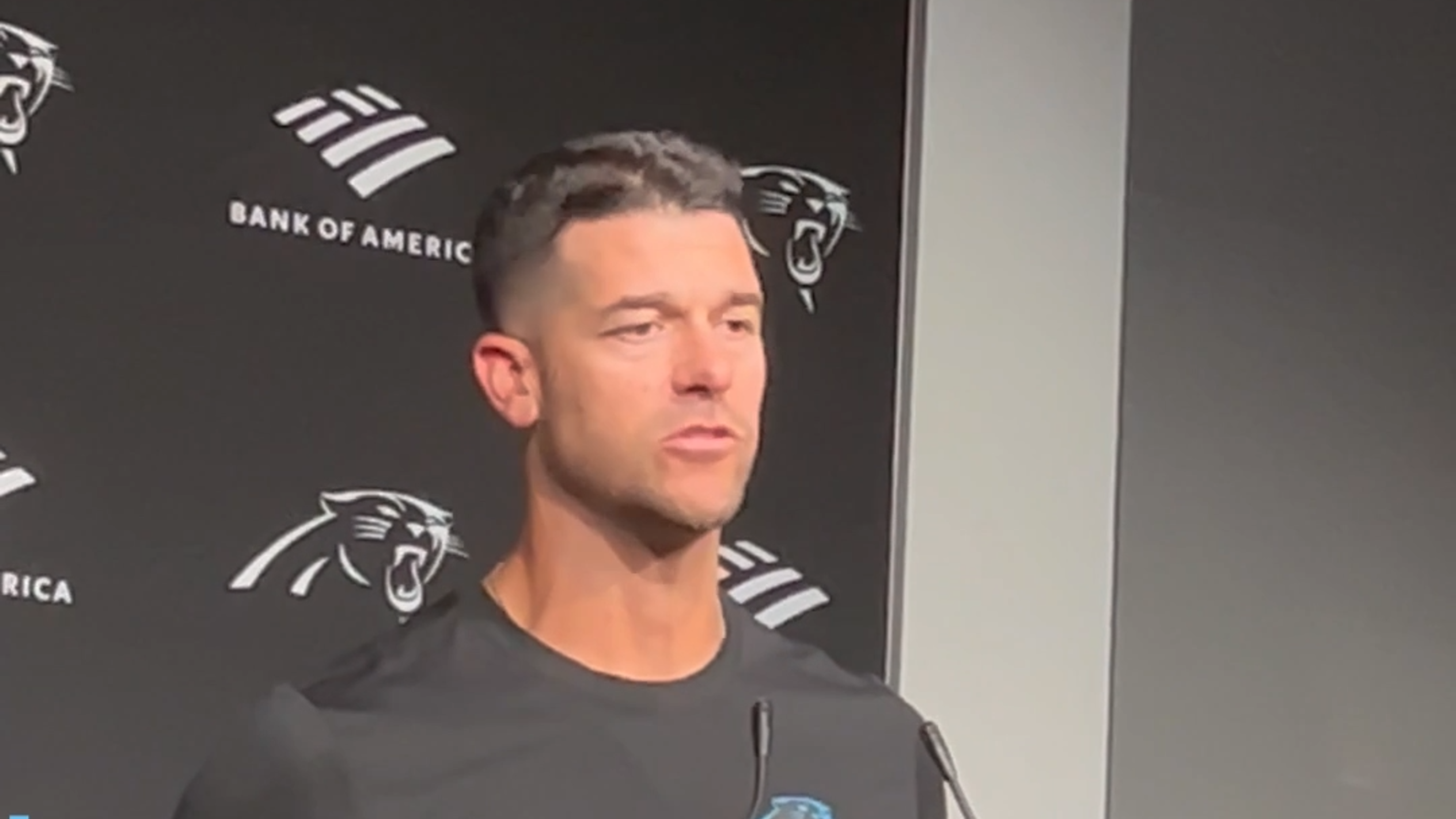 "We didn't give ourselves a chance today," says Canales about Panthers' 43-13 loss to Bucs