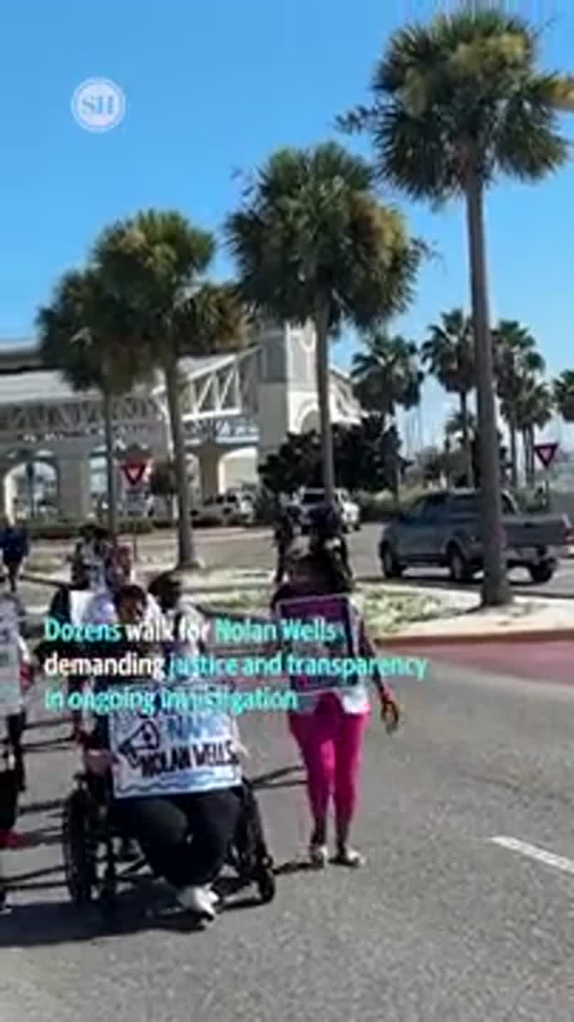 Dozens walk for Nolan Wells demanding justice and transparency in ongoing investigation