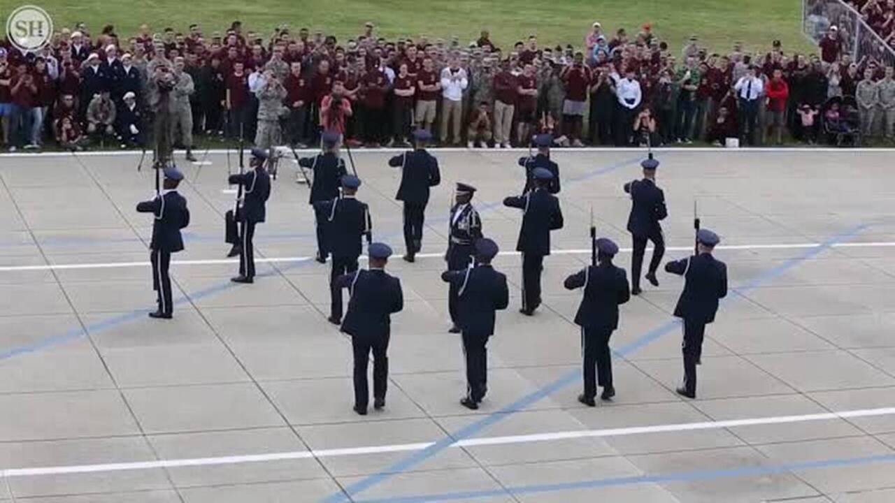 Air Force elite drill team unveils new routine