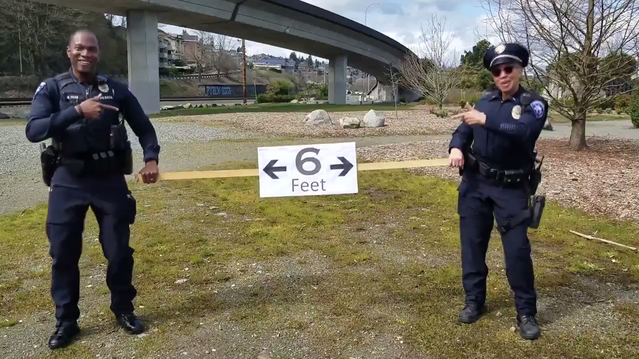 Tacoma police make music video to encourage social distancing during coronavirus crisis