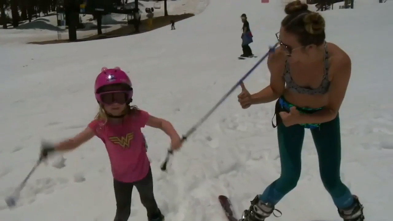 If you’re wondering how summer skiing in Tahoe is going, take a look