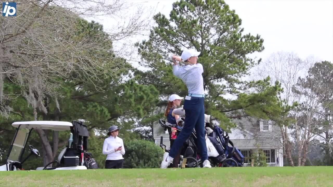 USCB women’s golfer sends ball screaming, finishes 8th in the NAIA championship