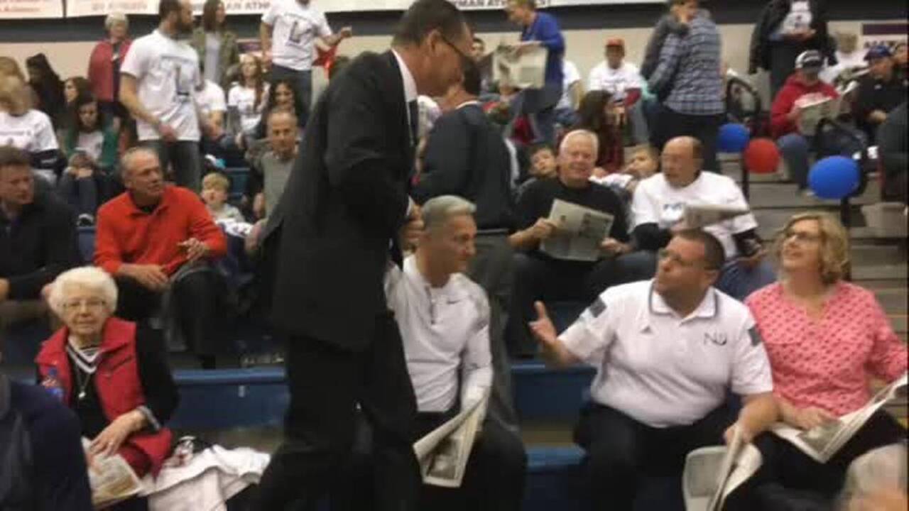 Mark Potter's last game at Newman