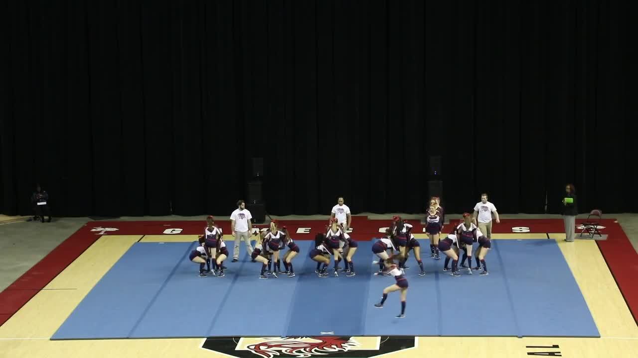Lugoff-Elgin competes in the 5-A State Cheerleading championships.