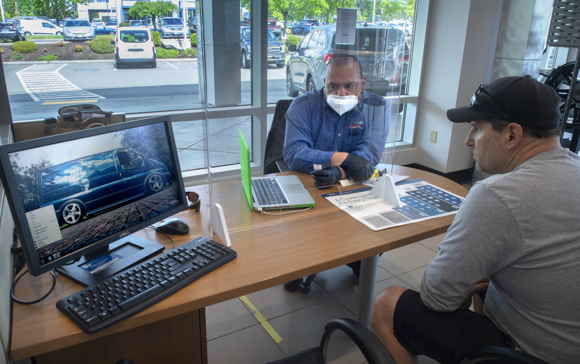 Olympia car dealerships embrace a COVID-19 future, as showroom sales resume