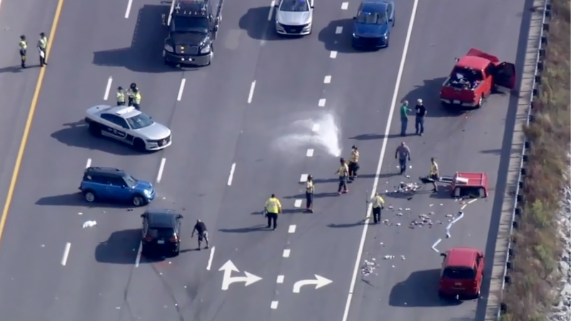 Woman killed in multi-car crash on I-40 in Johnston County, 2 drivers charged