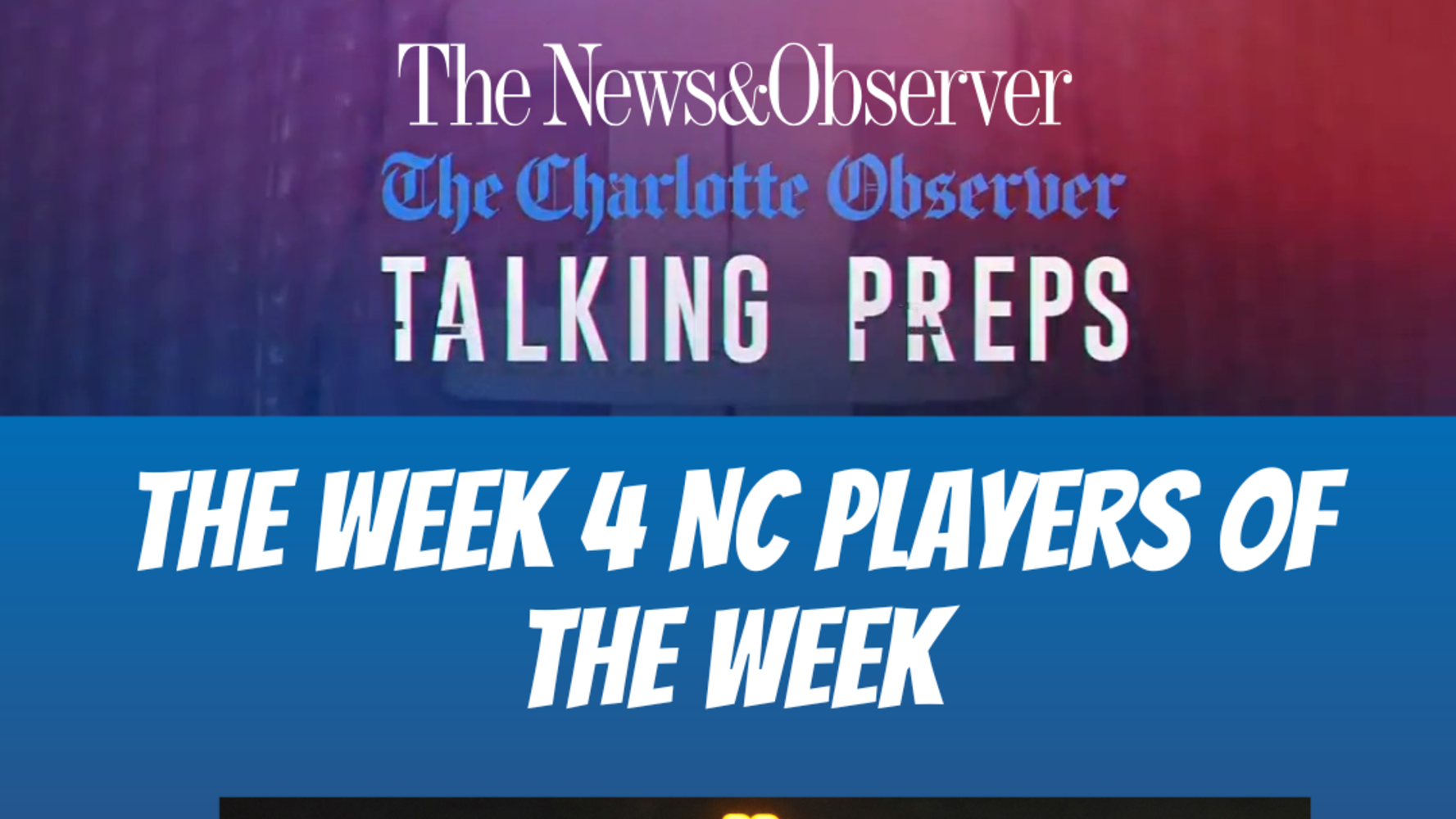 The Talking Preps Week 4 NC players of the week