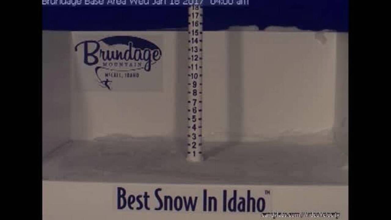 Time lapse: Watch snow marker fill at Brundage