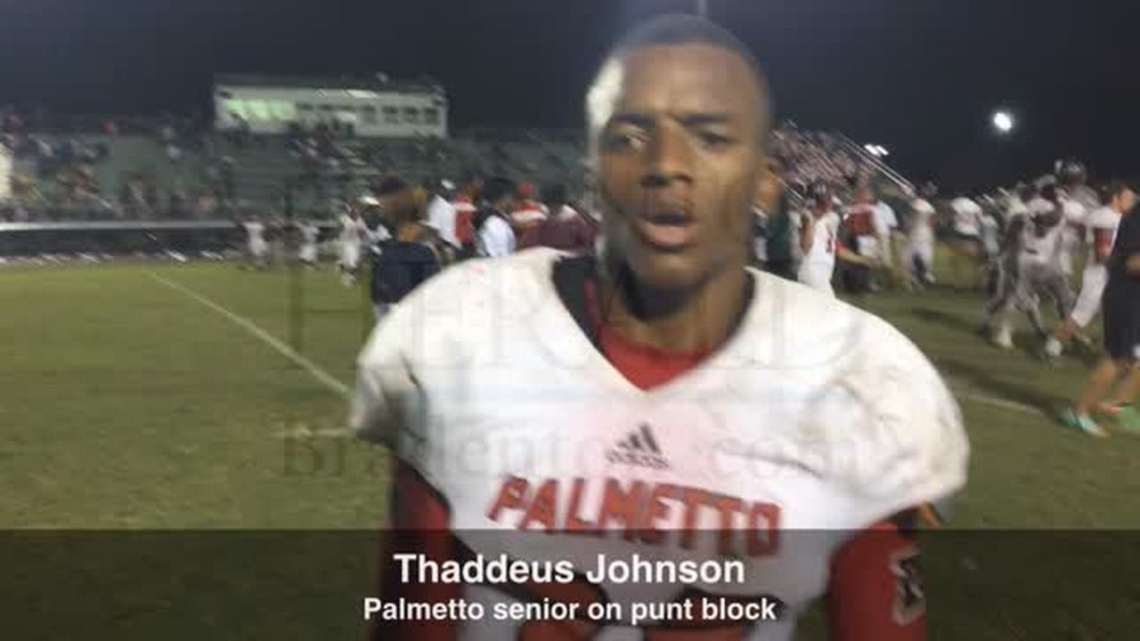 Palmetto High Tigers beat Lakewood Ranch Mustangs 44-14