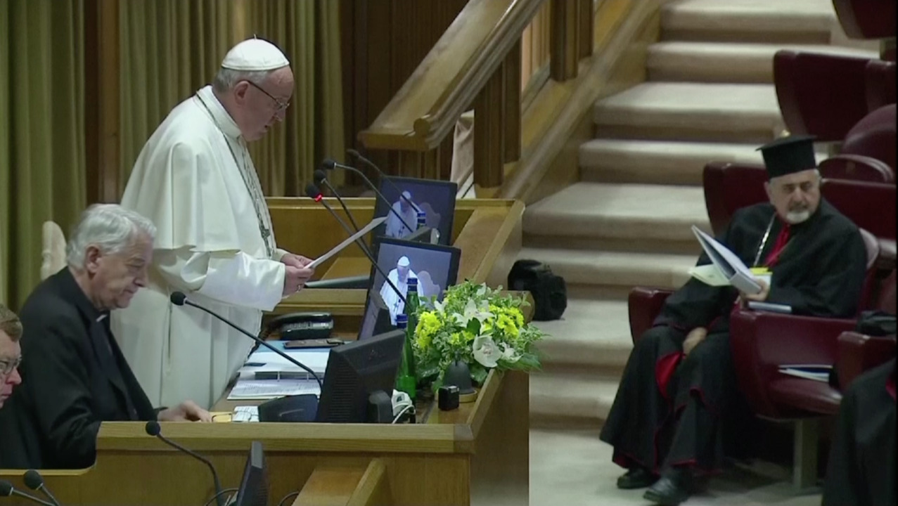 Pope opens sex abuse summit amid survivors’ outcry