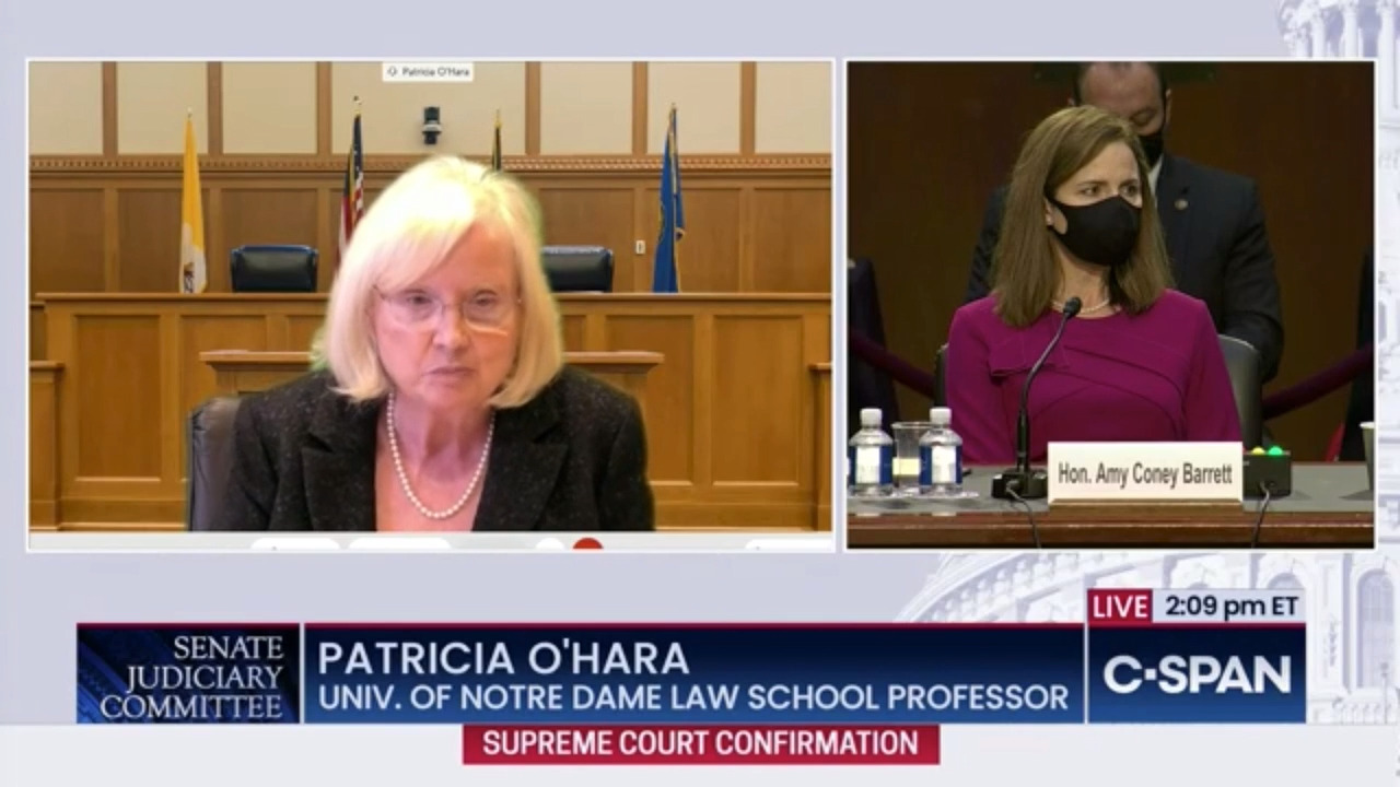 Indiana Senators, Notre Dame Law Professor speak on behalf of judge Amy Coney Barrett
