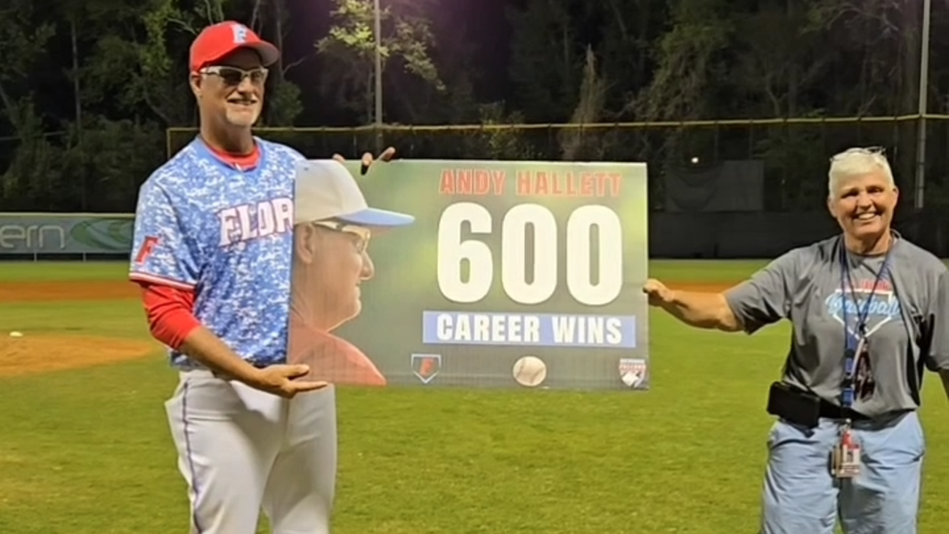Watch: AC Flora baseball coach Andy Hallett wins 600th game
