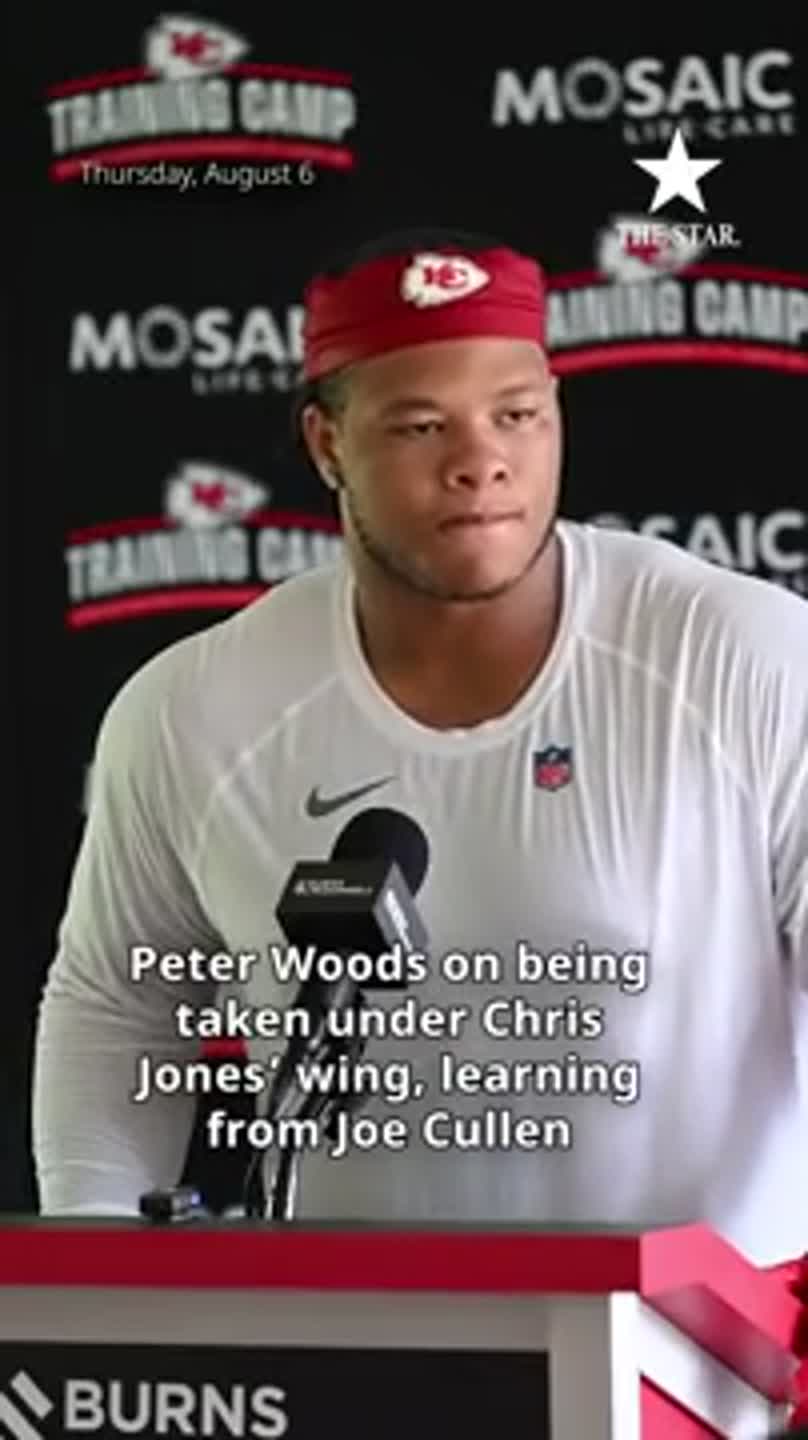 'Future hall of famer': Peter Woods learning from Chiefs' Chris Jones