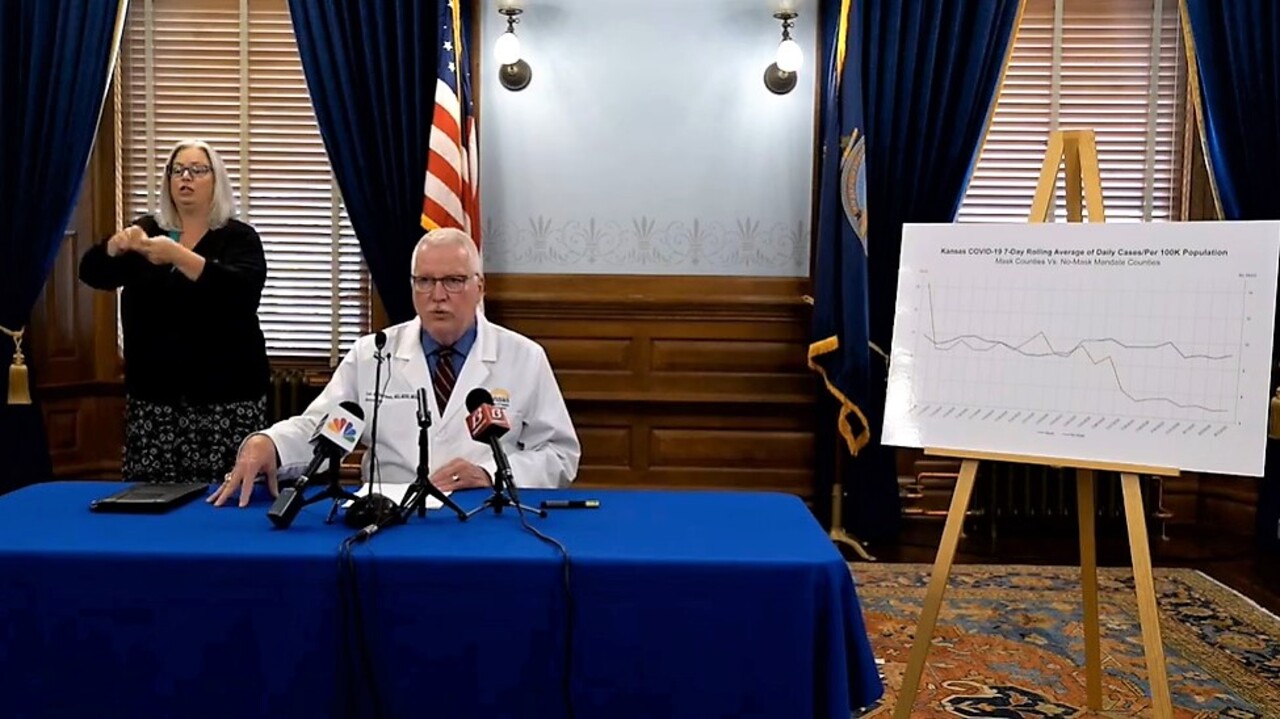 Kansas health official discusses mask use, case numbers after mandate