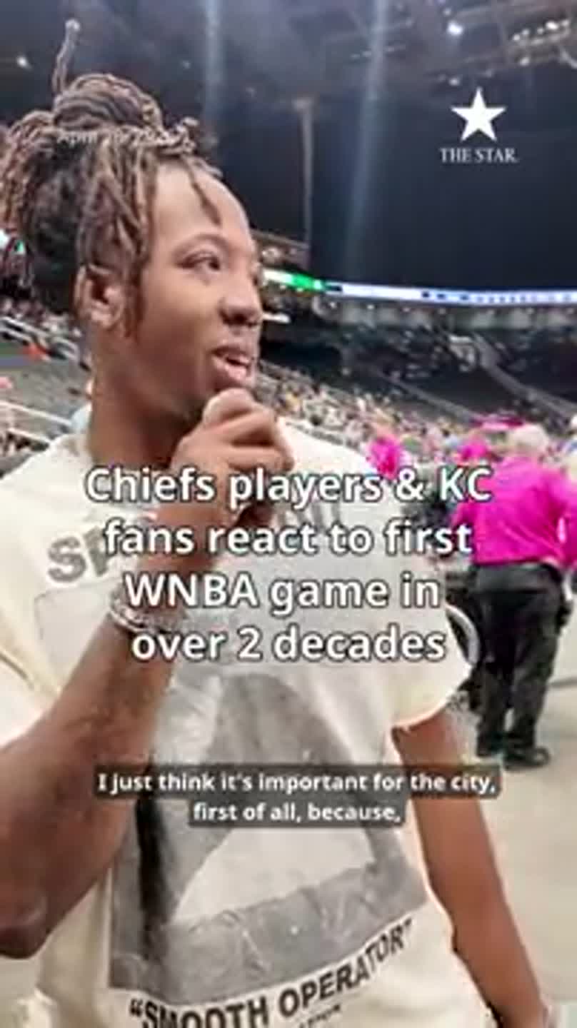 Chiefs players & KC fans react to first WNBA game in over 2 decades