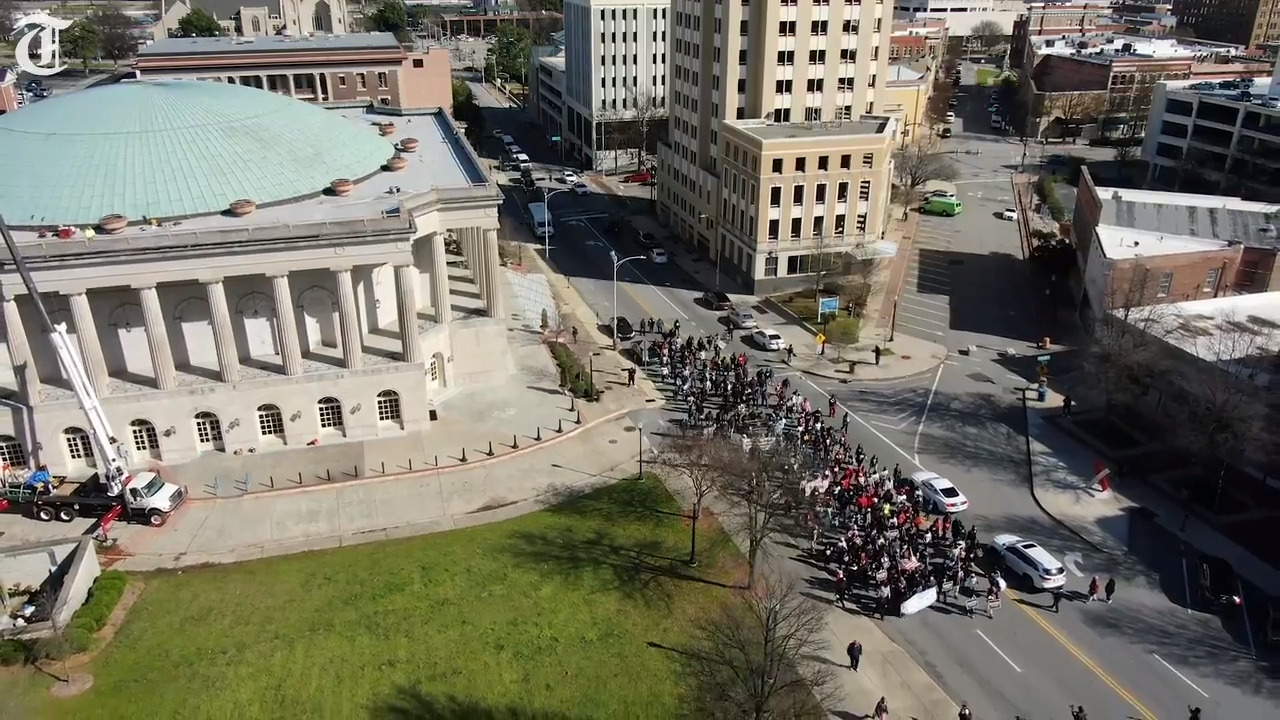 Drone: A bird’s eye view of the annual MLK Citywide Memorial March in Macon