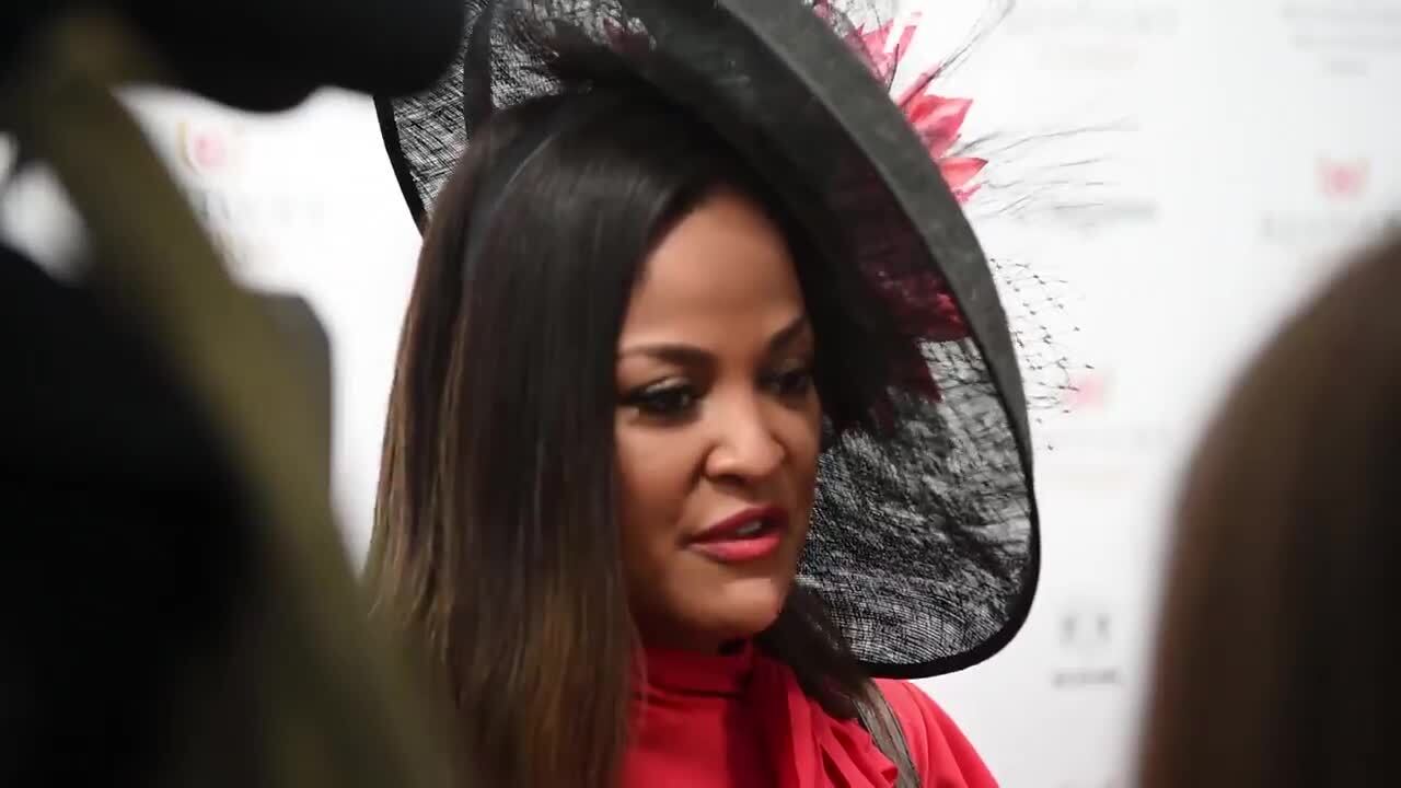 Laila Ali says she feels her father’s spirit as she visits for her first Kentucky Derby