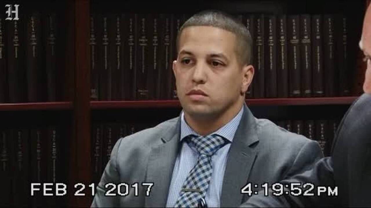Video shows Miami cop who is a murder suspect refusing to answer questions
