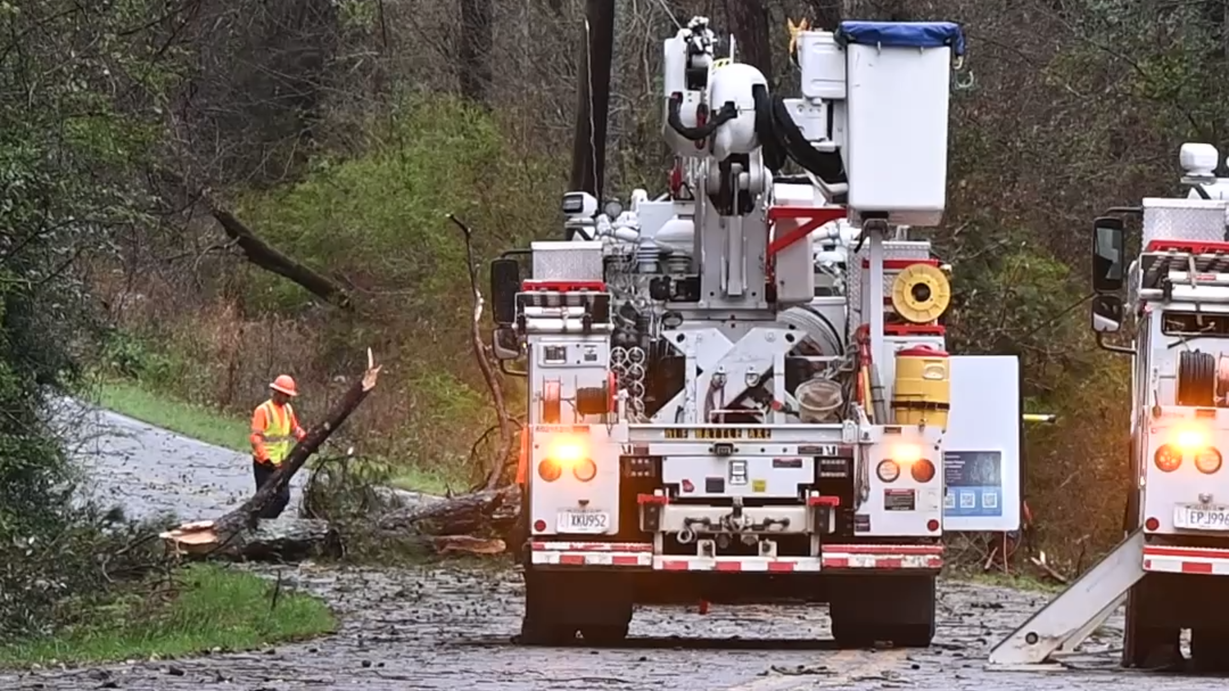 Early morning severe weather with tornado potential resulted in damage in Macon