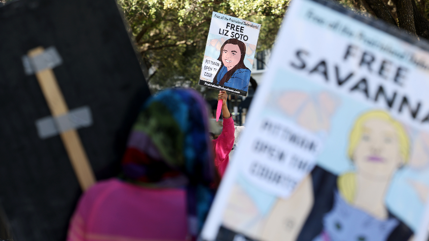 Supporters react to mixed verdicts in the Prairieland ICE shooting trial