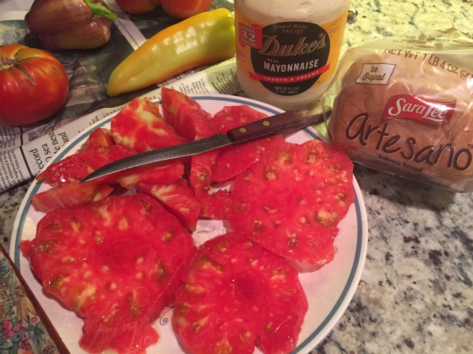 You’ll need only one slice to make a sandwich with the ugly tomato