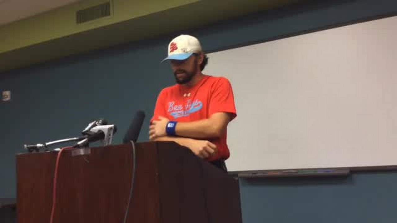 VIDEO: Liberal Bee Jays catcher Brady Cox talks about Kaiser Carlile