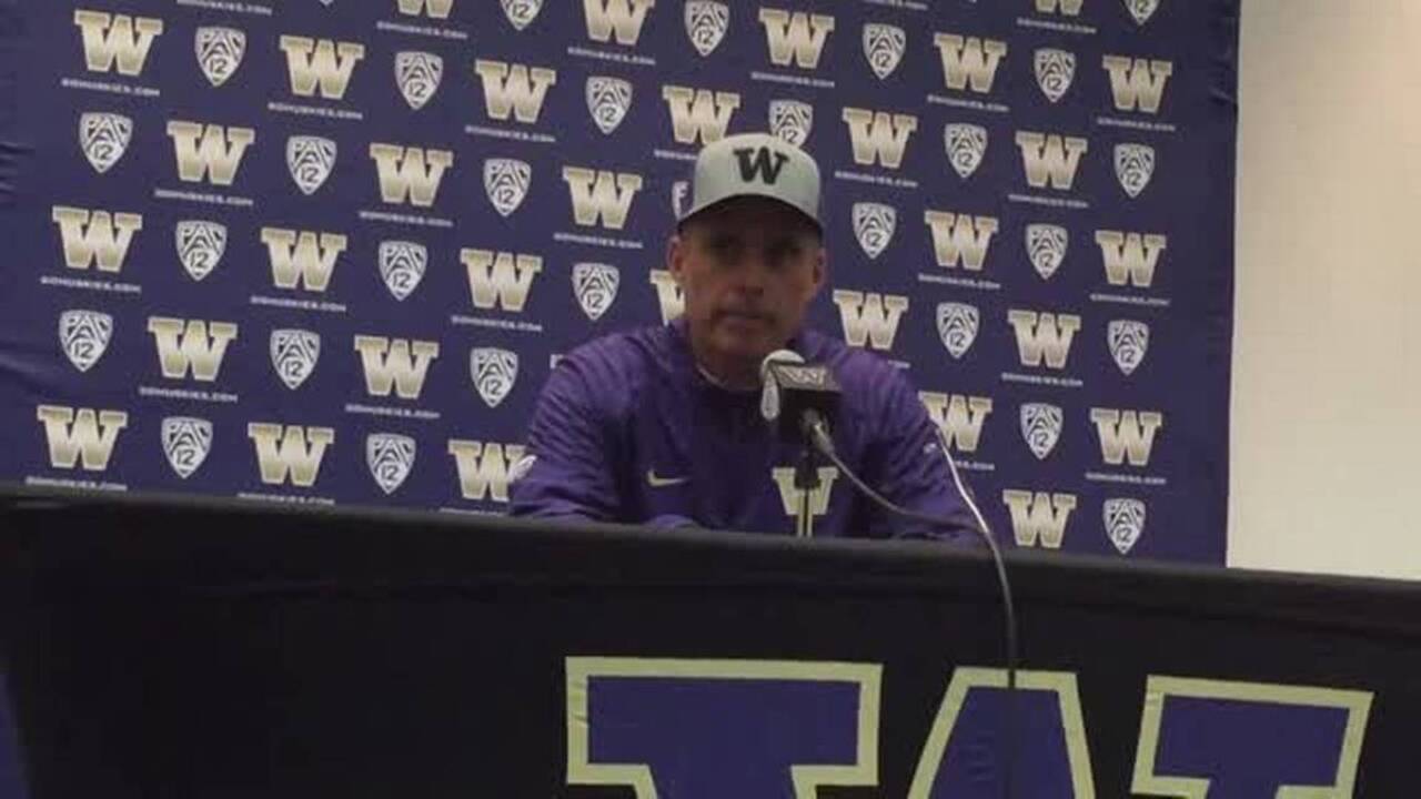 VIDEO: Chris Petersen discusses Huskies' spring preview