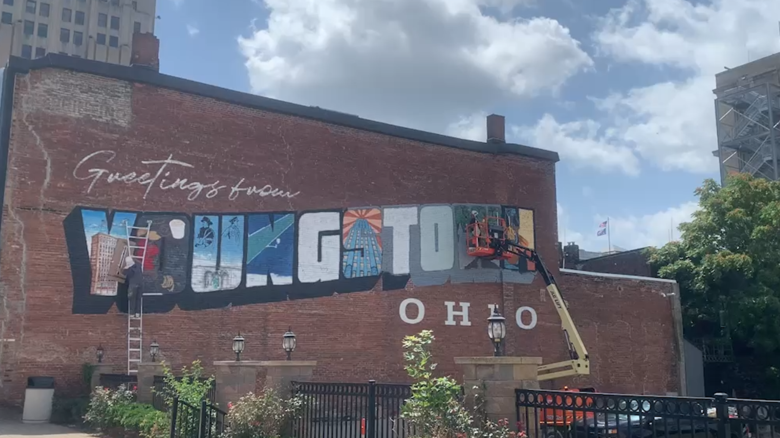 Local artists collaborate on Layers of Legacy America 250 mural in ...