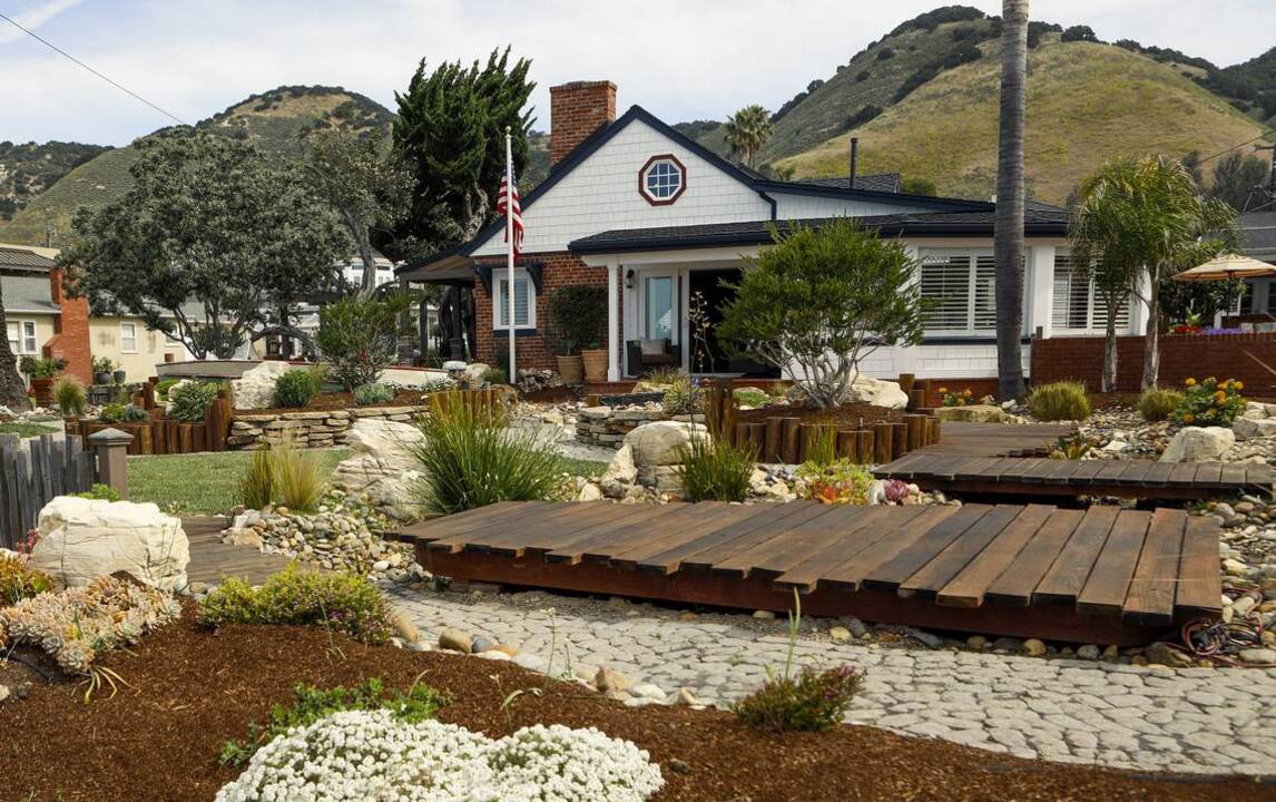 With vibrant garden and nautical decor, Shell Beach cottage takes on coastal vibe