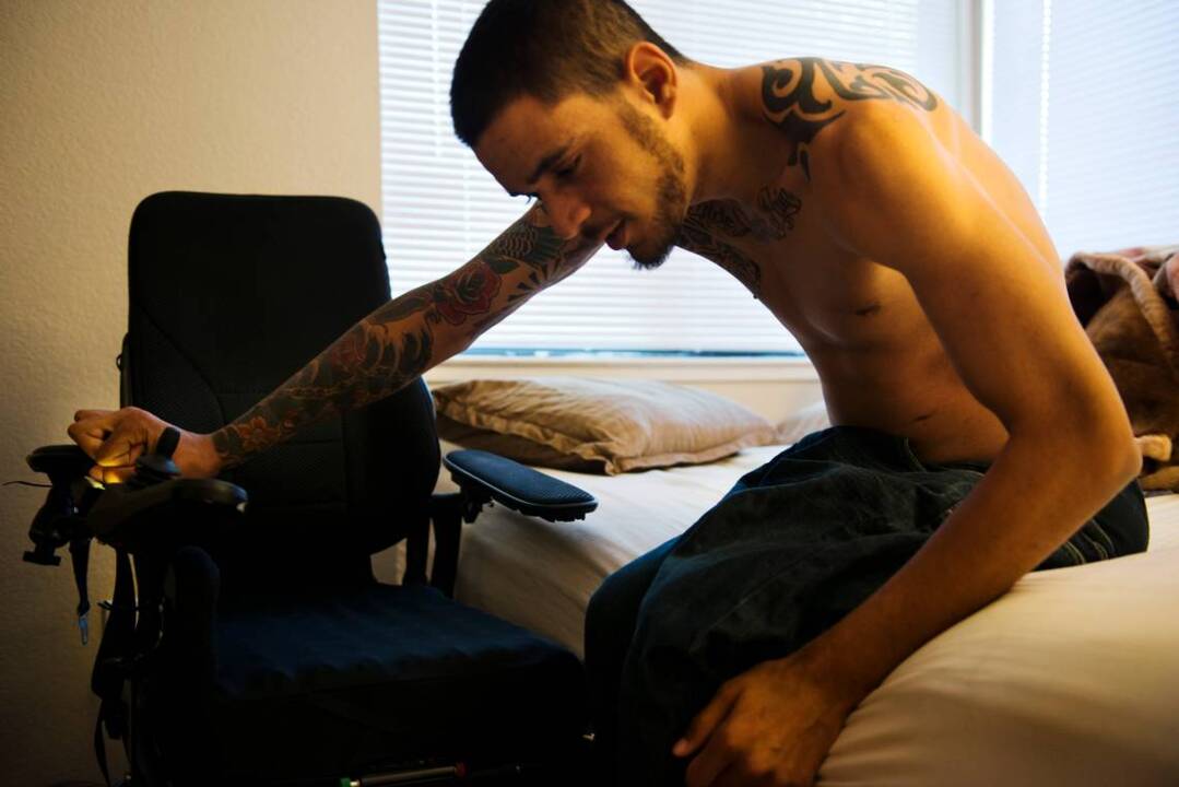 MMA fighter lives life as a quadriplegic, with all its triumphs and struggles 