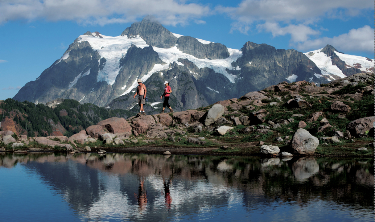 Artist Point marks the change of seasons in Whatcom County, Washington