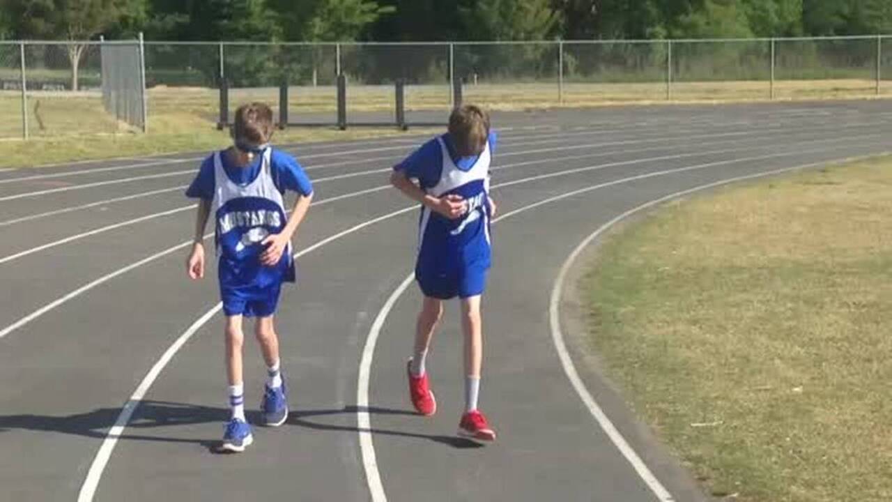 Springfield Middle twins compete despite challenges
