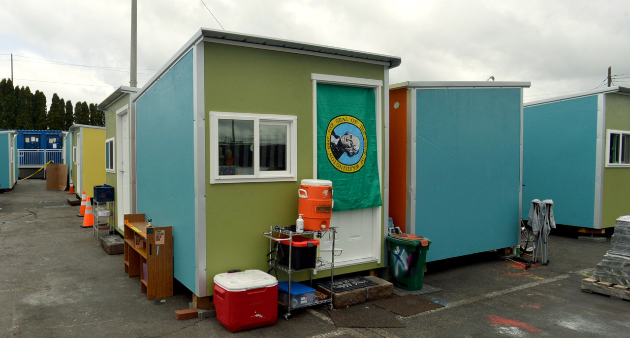 For residents of Olympia’s homeless mitigation site, getting housed is a long shot