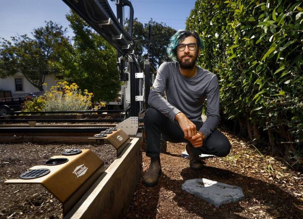 Cal Poly grad's Farmbot aims to revolutionize food production — one garden bed at a time