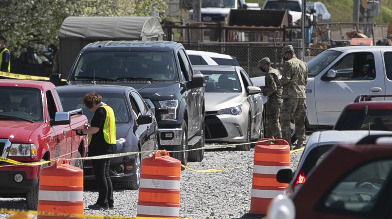 No appointment needed today at the St. Clair County, IL mass vaccination site in Belleville