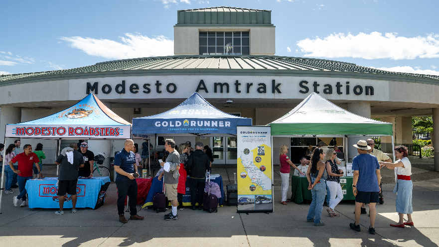 Event promotes Amtrak’s Modesto station