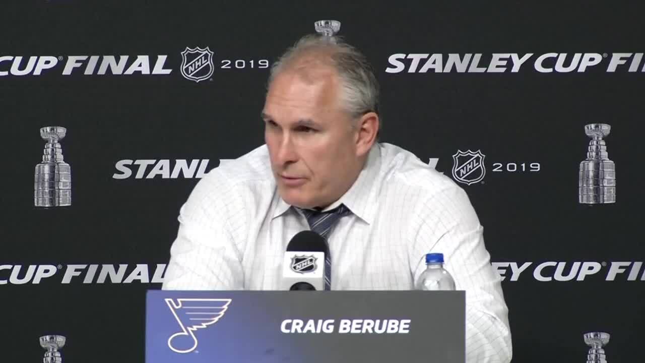 Blues news conference after Game 5 win in Boston