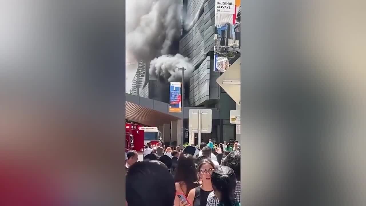Fire breaks out at Brickell Centre in Miami
