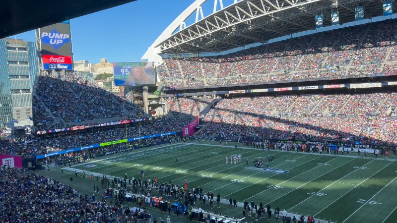 Start of the 4th quarter of Seahawks vs. 49ers at Lumen Field in Seattle