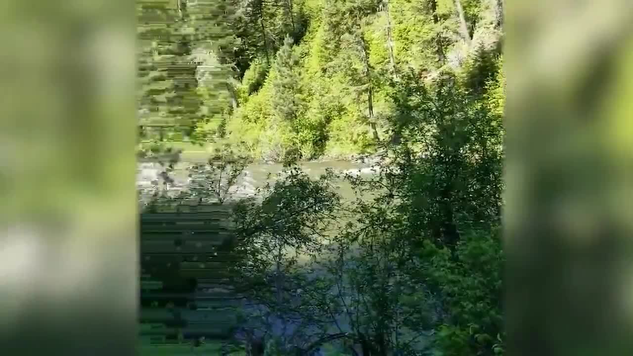 A search party looks for Reece Rollins along the Selway River