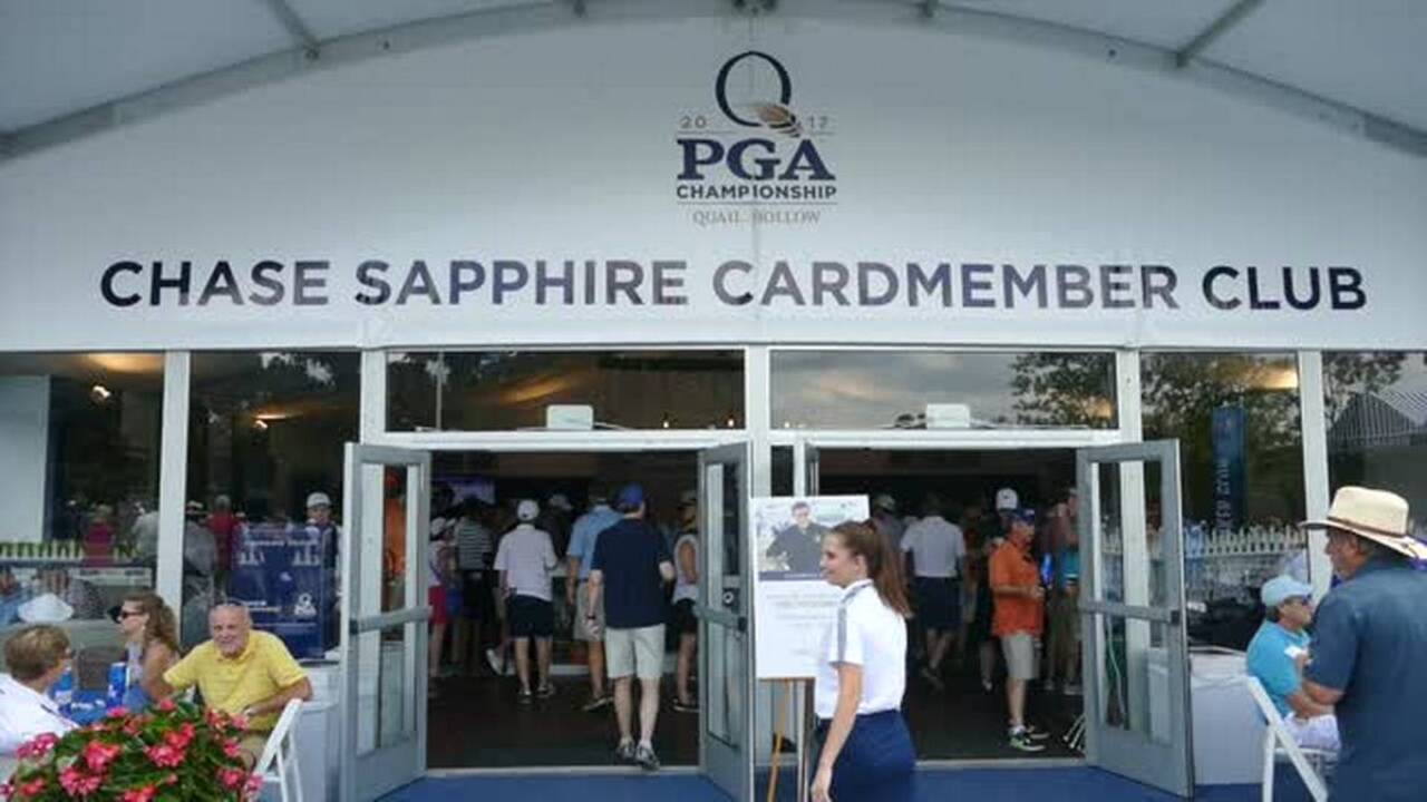 A look inside the exclusive Chase Sapphire Cardmember Tent at the PGA Championship