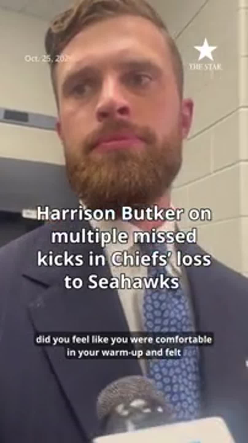 Harrison Butker on multiple missed kicks in Chiefs’ loss to Seahawks