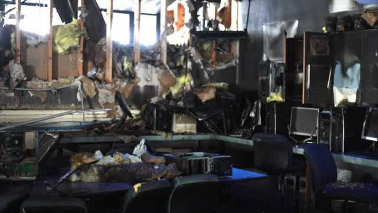 Computer Lab Fire SLO High School's computer lab destroyed by arson fire (Video) | San ...