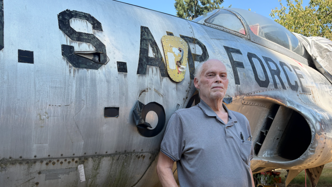 Why is there a plane parked in this Lakewood backyard?