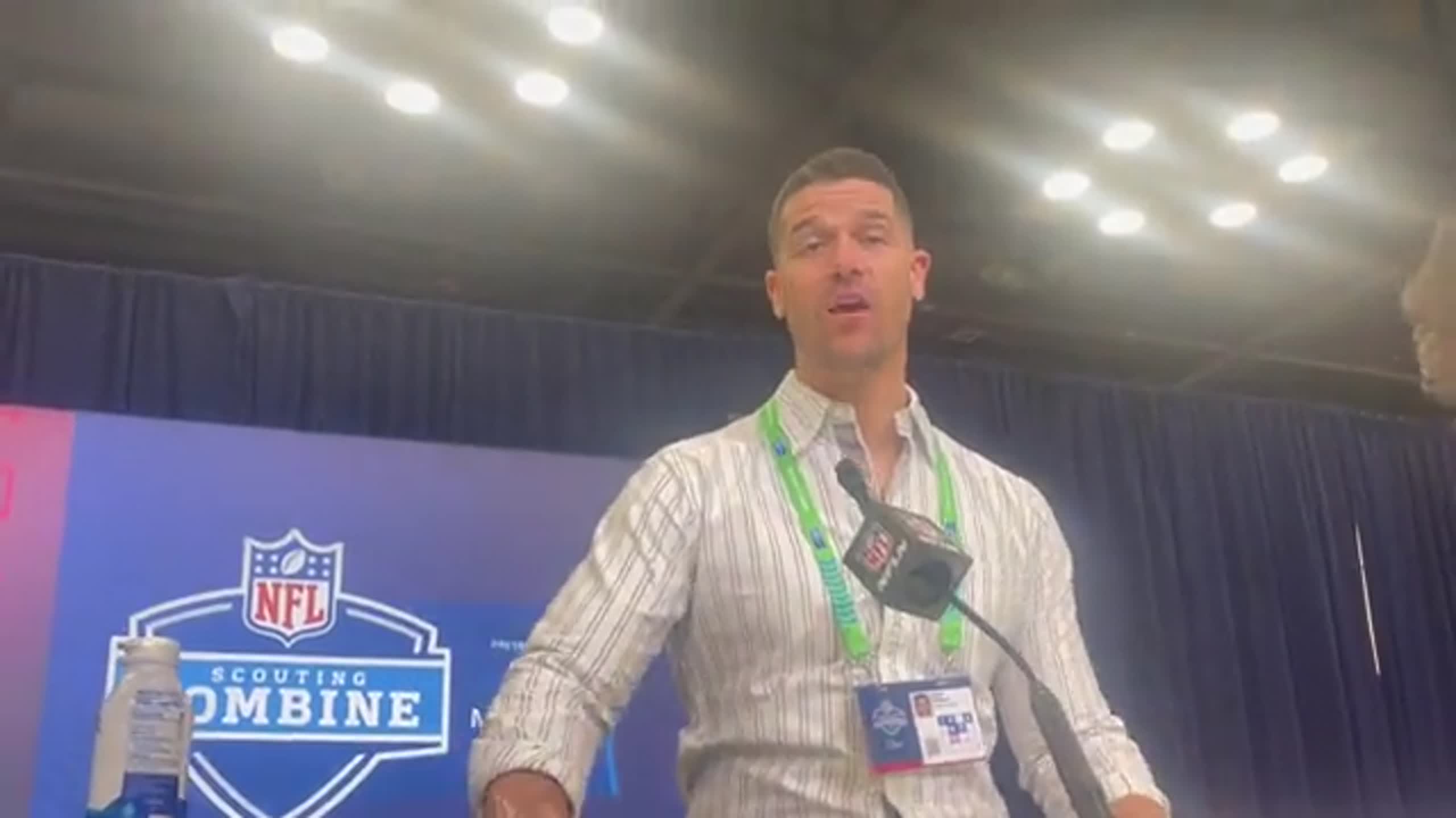 Head coach Dave Canales discusses the departure of a key defensive assistant, future potential staff changes