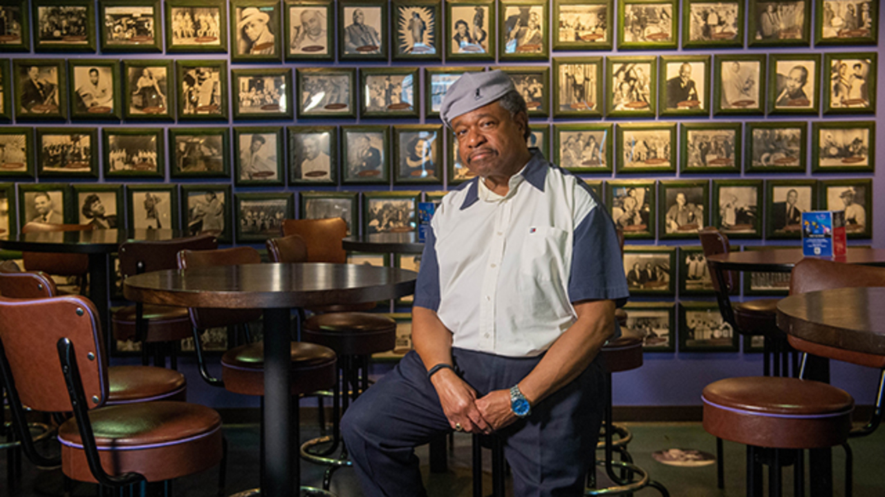 Listen to the poem ‘Blue Beat Syncopation’ by Stanley Banks