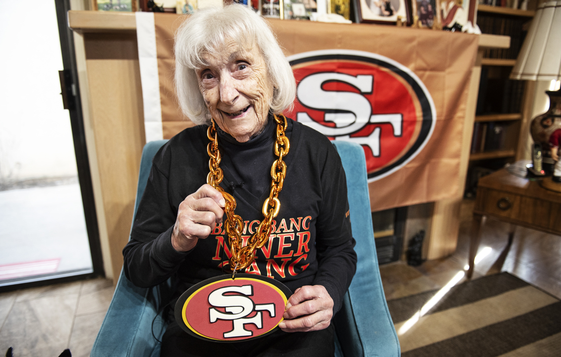 Modesto woman, 98, has loved 49ers since 1940s. A current standout likes her, too