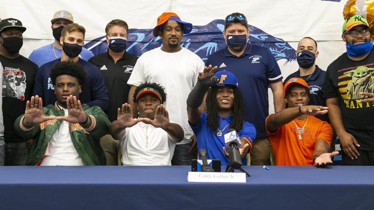 Leonard Taylor and Brashard Smith sign with the University of Miami