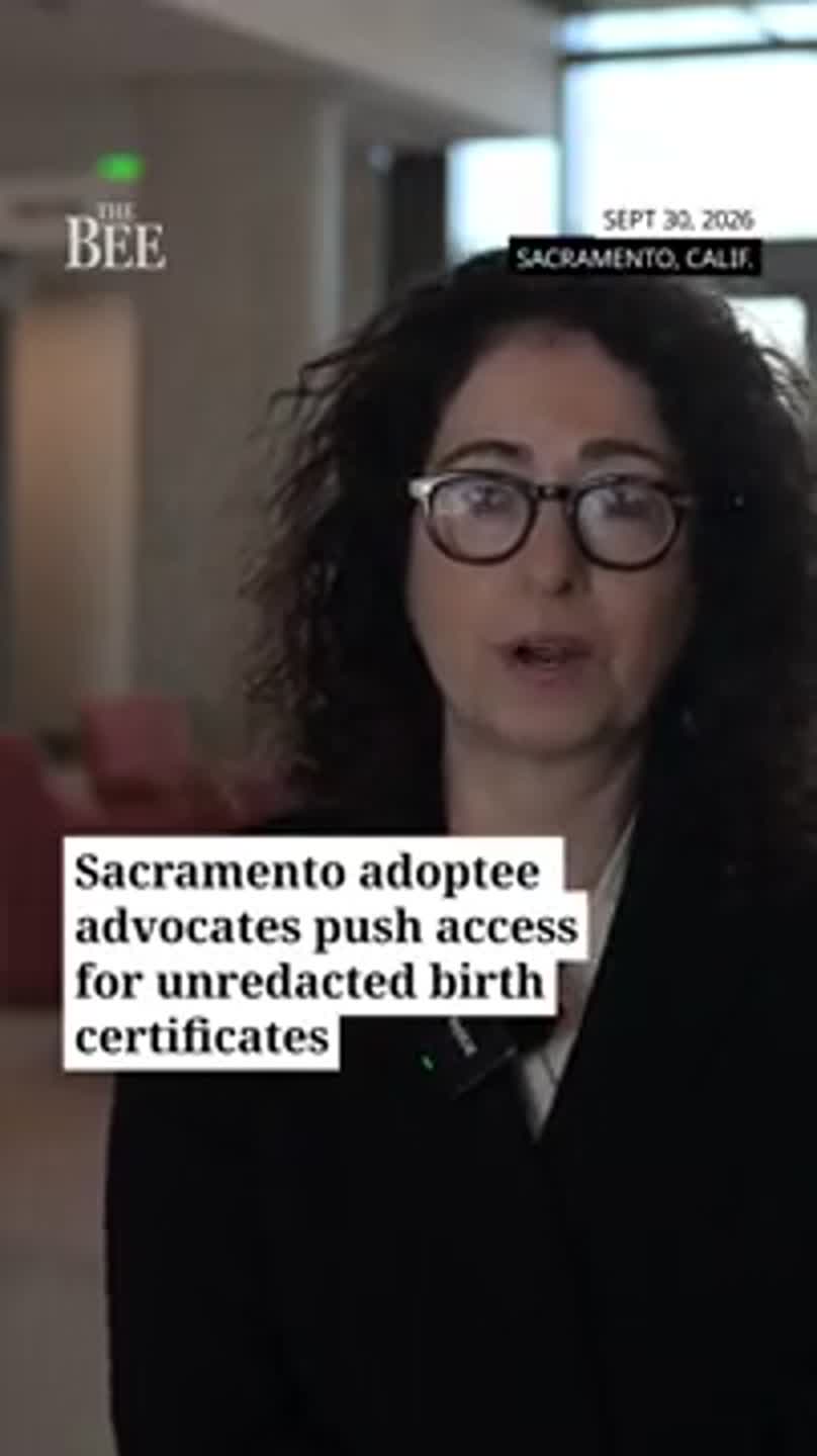 Watch Sacramento adoptee advocates push for access to unredacted birth certificates