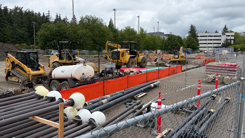 Take a look at the progress of WWU's future welcome center